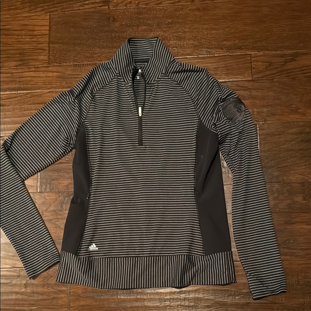 Adidas Striped Long Sleeve Pullover